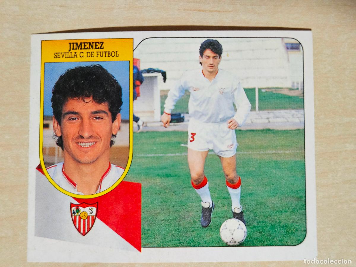Cartes &agrave; collectionner de Football: ESTE 91 92 - JIMENEZ - SEVILLA - CROMO RECUPERADO