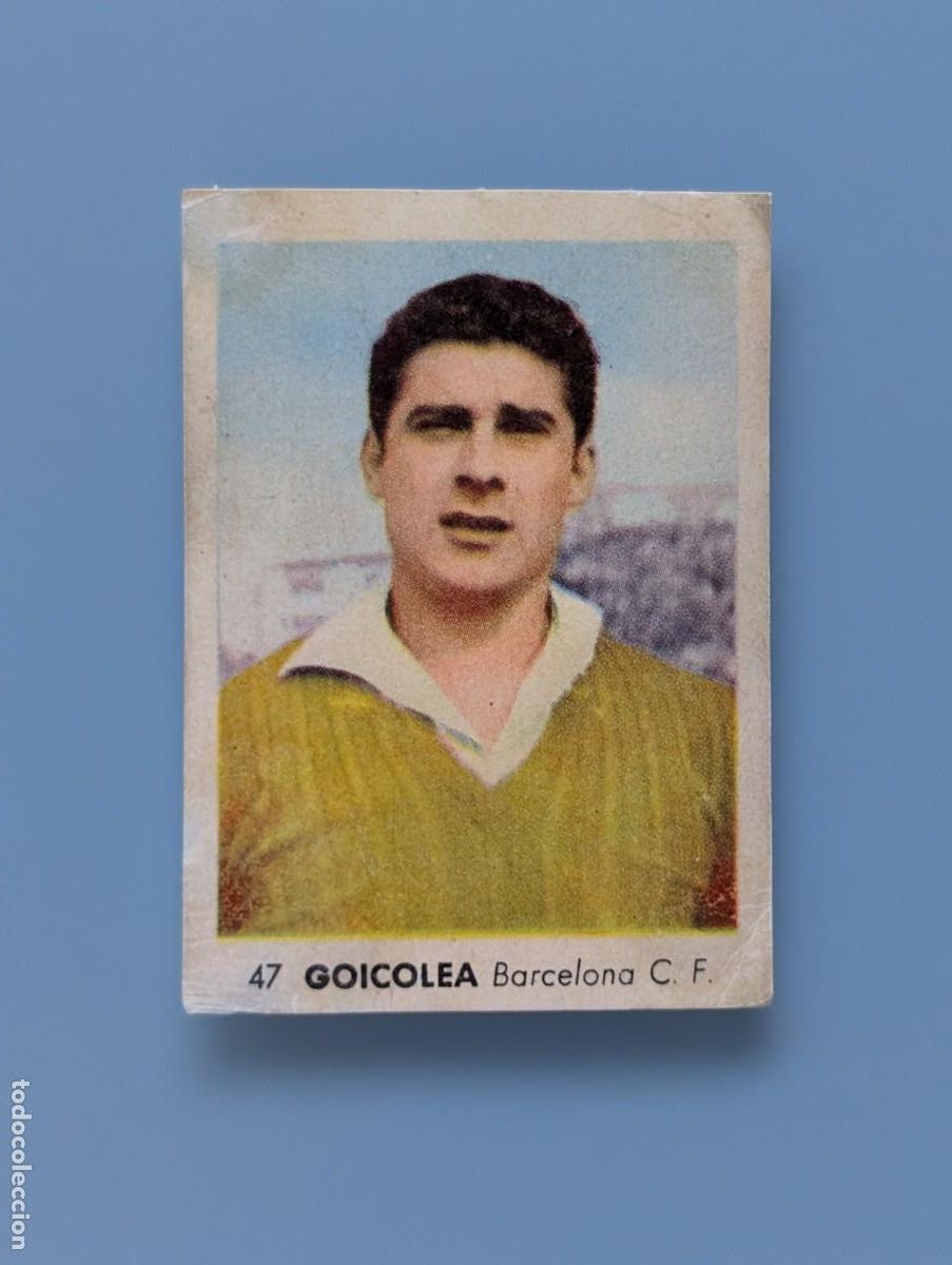 Cartes &agrave; collectionner de Football: RARO CROMO MEGARARE CARD GOICOLEA FC BARCELONA RUIZ ROMERO 1955 1956 55/56 CATALU&Ntilde;A FOOTBALL FUTBOL