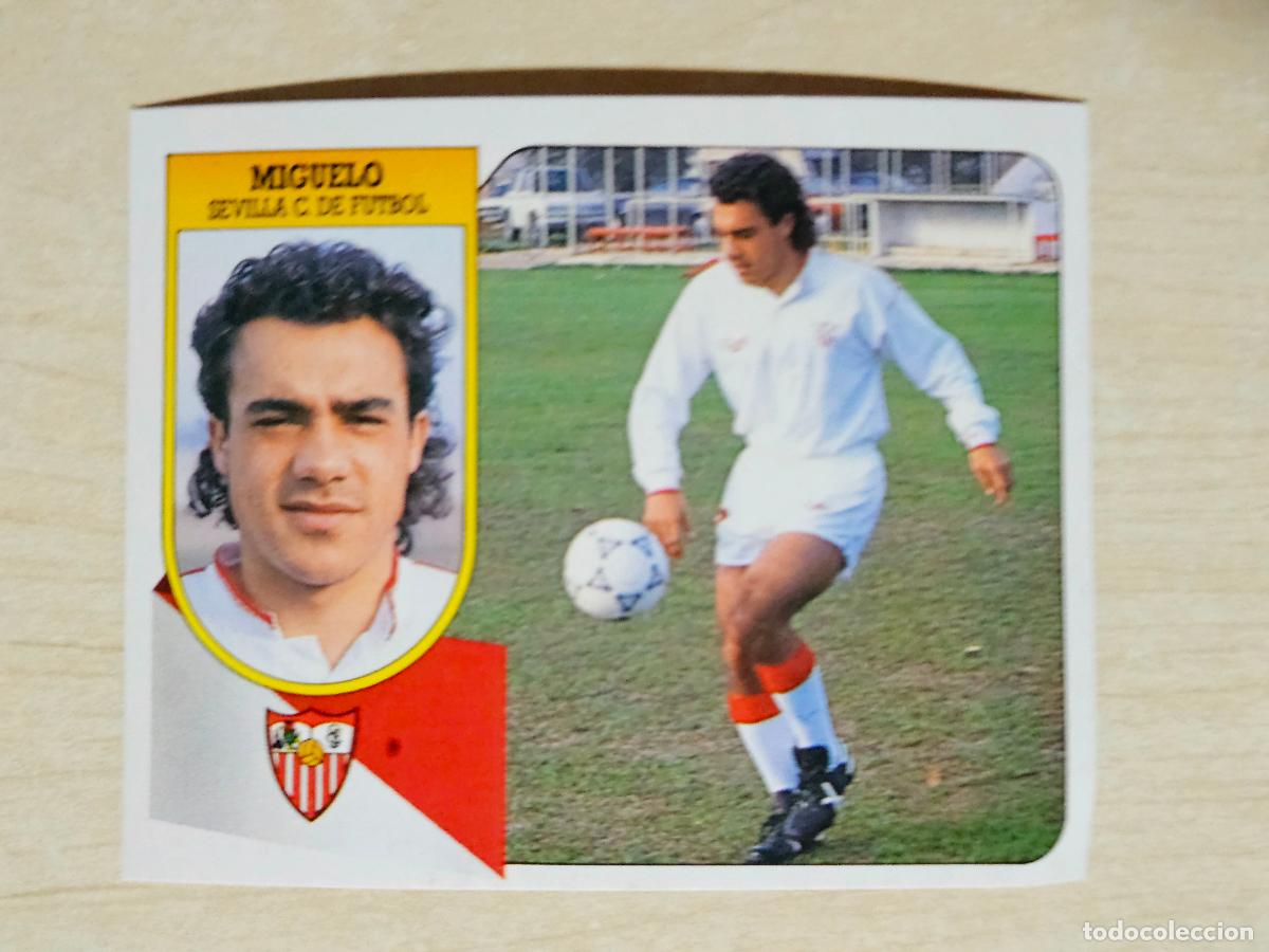 Cartes &agrave; collectionner de Football: ESTE 91 92 - MIGUELO - SEVILLA - CROMO RECUPERADO