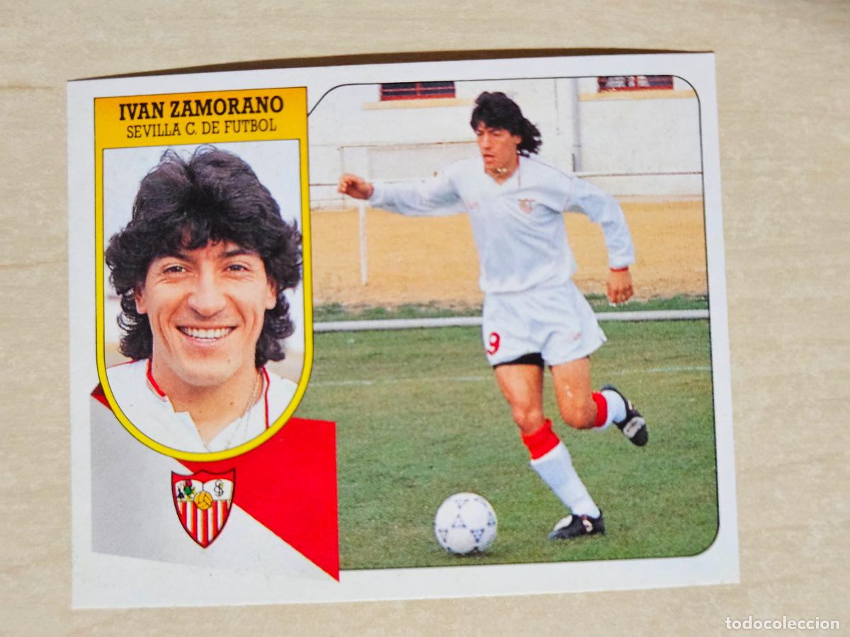 Cartes &agrave; collectionner de Football: ESTE 91 92 - IVAN ZAMORANO - SEVILLA - CROMO RECUPERADO