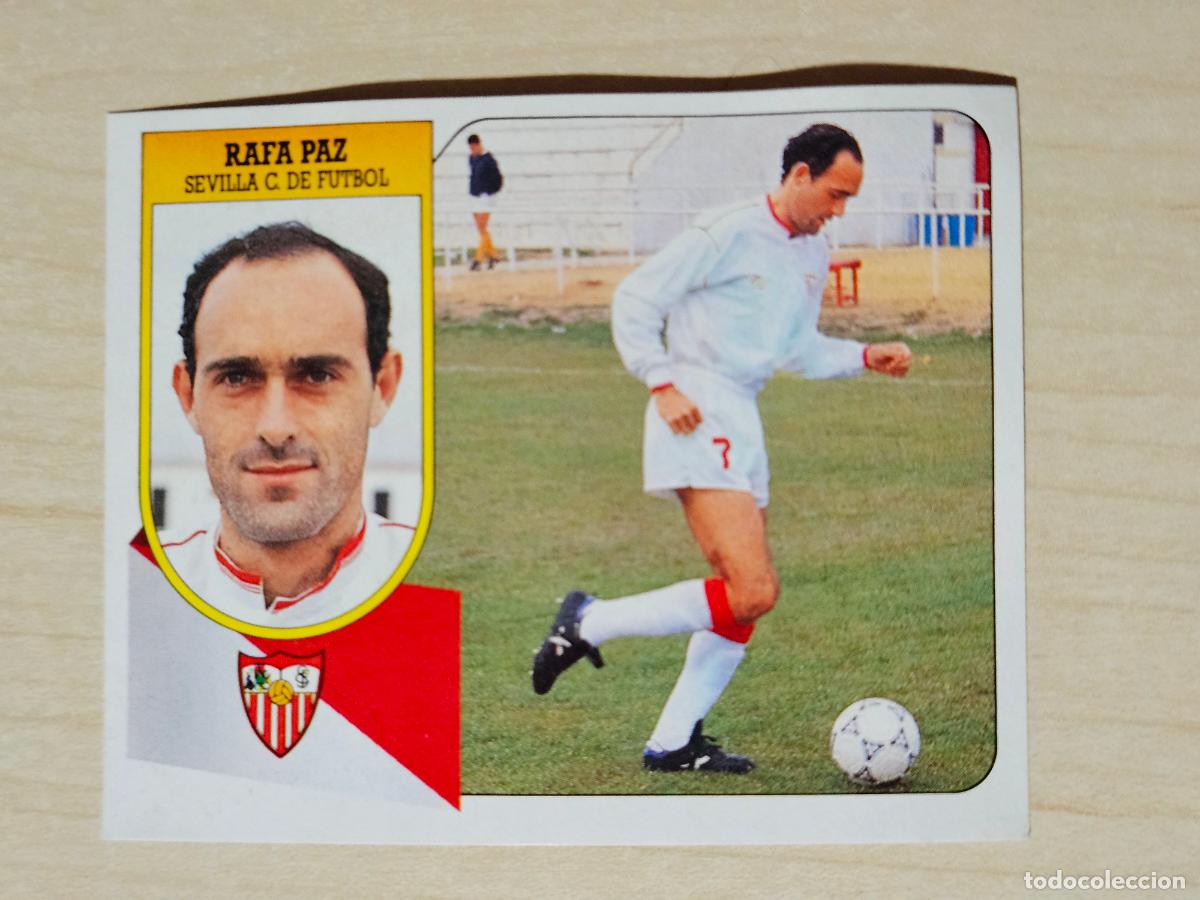 Football Stickers: ESTE 91 92 - RAFA PAZ - SEVILLA - CROMO RECUPERADO