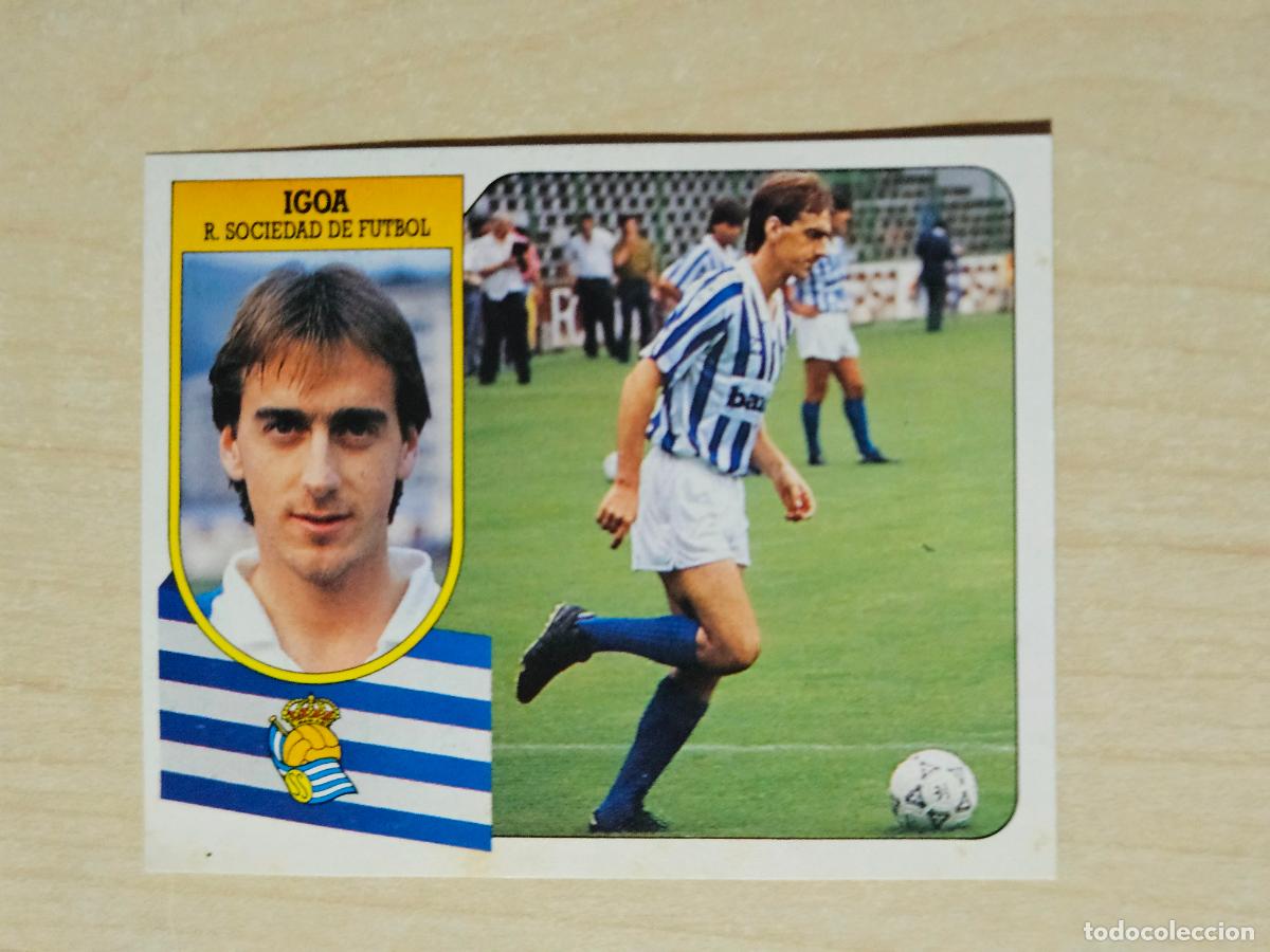 Football Stickers: ESTE 91 92 - IGOA - REAL SOCIEDAD - CROMO RECUPERADO
