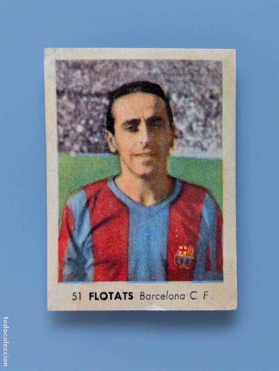 Football Stickers: RARO CROMO MEGARARE CARD FLOTATS FC BARCELONA RUIZ ROMERO 1955 1956 55/56 CATALU&Ntilde;A FOOTBALL FUTBOL