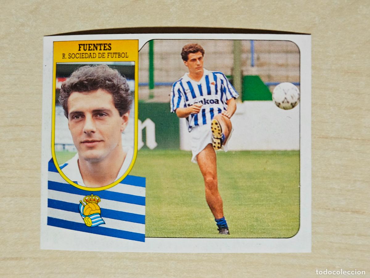 Football Stickers: ESTE 91 92 - FUENTES - REAL SOCIEDAD - CROMO RECUPERADO