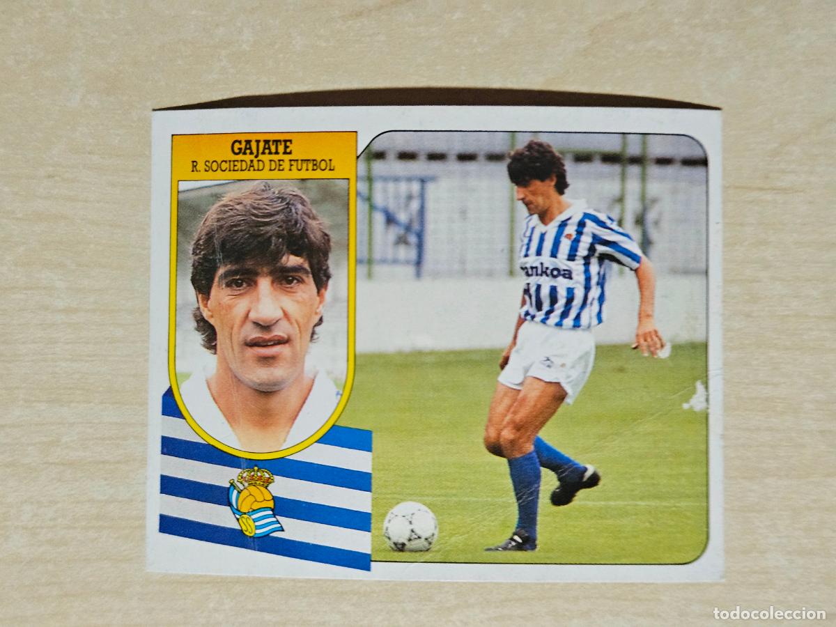 Football Stickers: ESTE 91 92 - GAJATE - REAL SOCIEDAD - CROMO RECUPERADO
