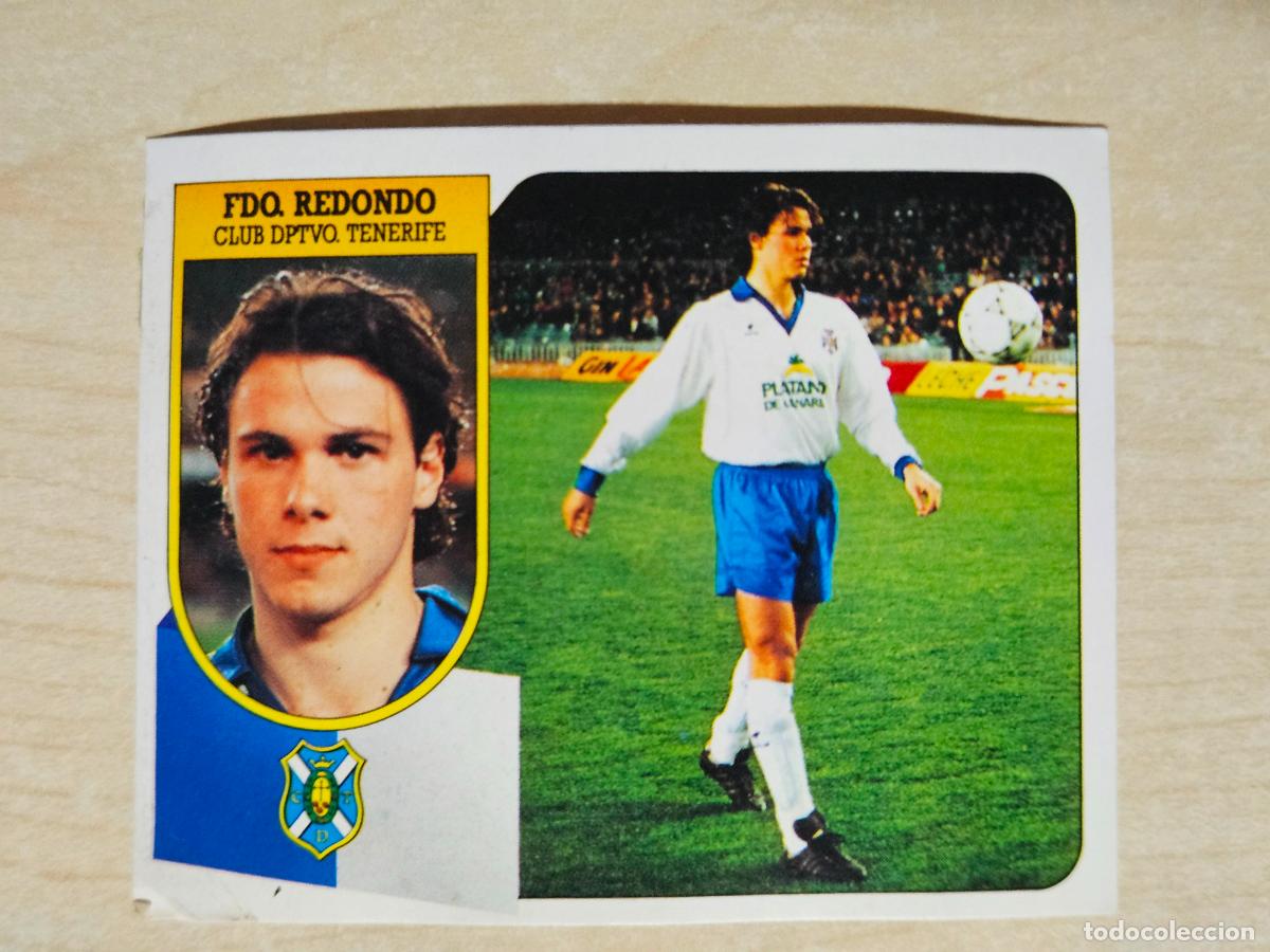 Fu&szlig;ball-Sticker: ESTE 91 92 - FERNANDO REDONDO - TENERIFE - CROMO RECUPERADO
