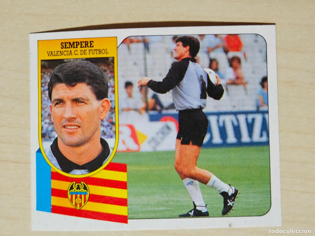 Fu&szlig;ball-Sticker: ESTE 91 92 - SEMPERE - VALENCIA - CROMO RECUPERADO