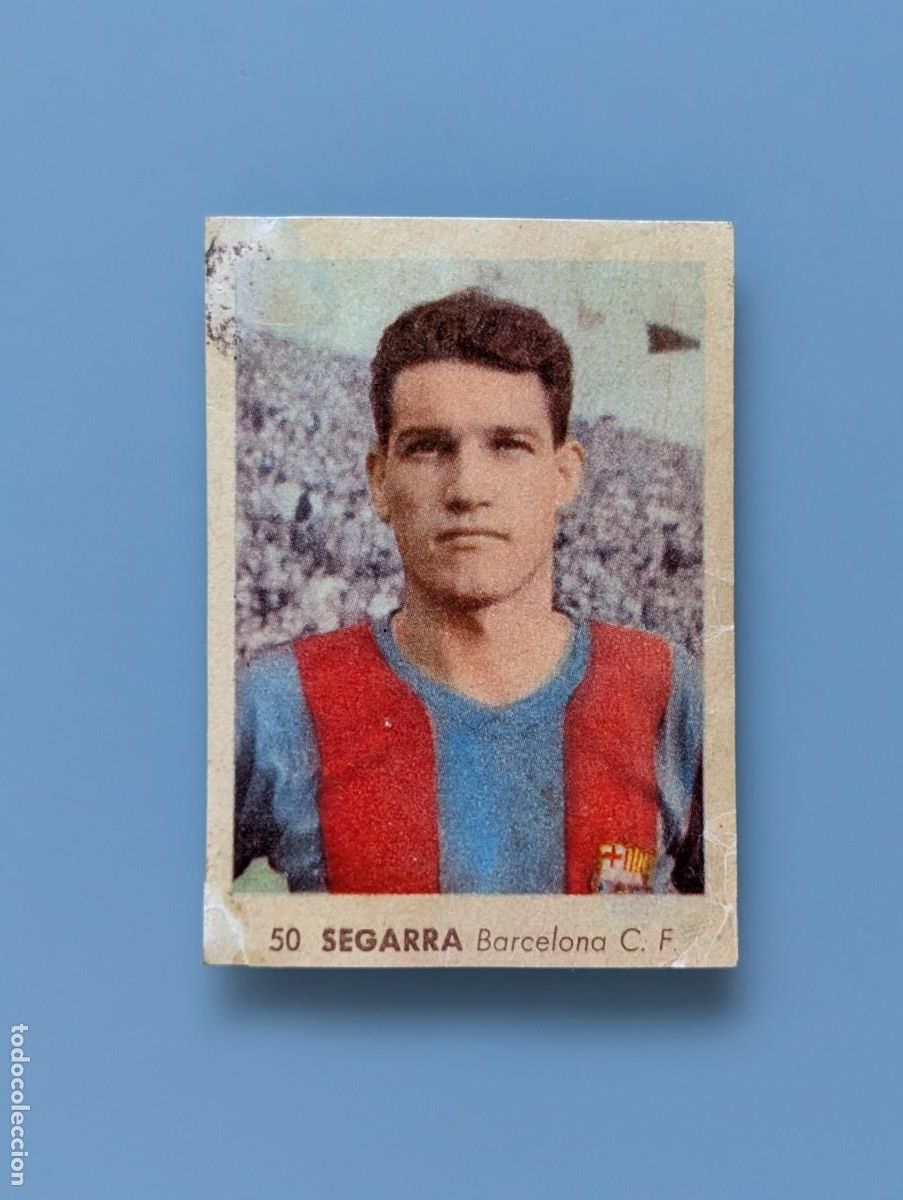 Fu&szlig;ball-Sticker: RARO CROMO MEGARARE CARD SEGARRA FC BARCELONA RUIZ ROMERO 1955 1956 55/56 CATALU&Ntilde;A FOOTBALL FUTBOL