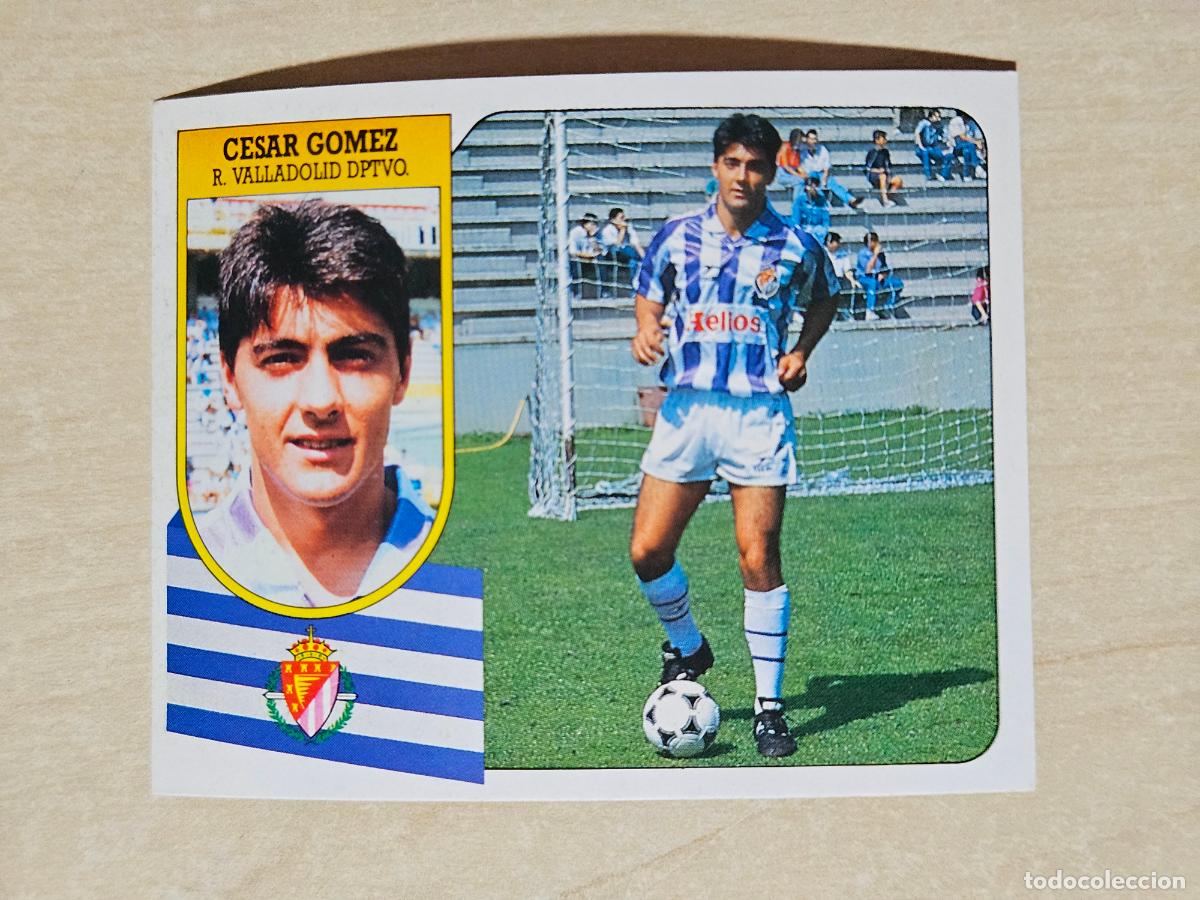 Cromos de f&uacute;tbol: ESTE 91 92 - CESAR GOMEZ - REAL VALLADOLID - CROMO RECUPERADO