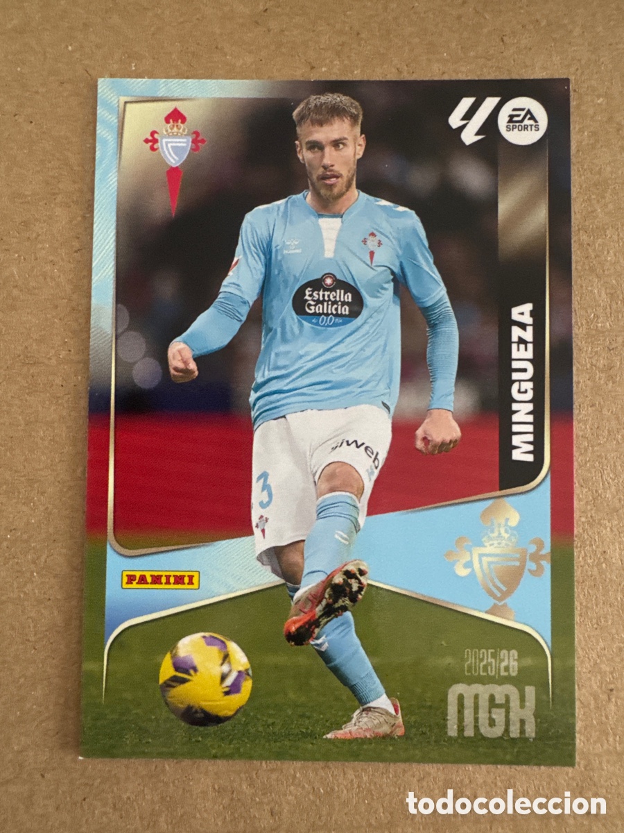 Cromos de f&uacute;tbol: # 116 Mingueza Celta de Vigo Megacracks 25 26 2025 2026 MGK