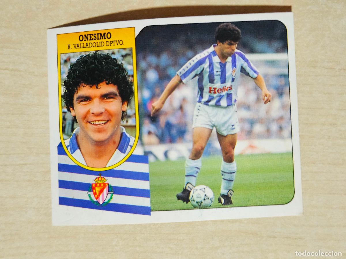 Cromos de f&uacute;tbol: ESTE 91 92 - ONESIMO - REAL VALLADOLID - CROMO RECUPERADO