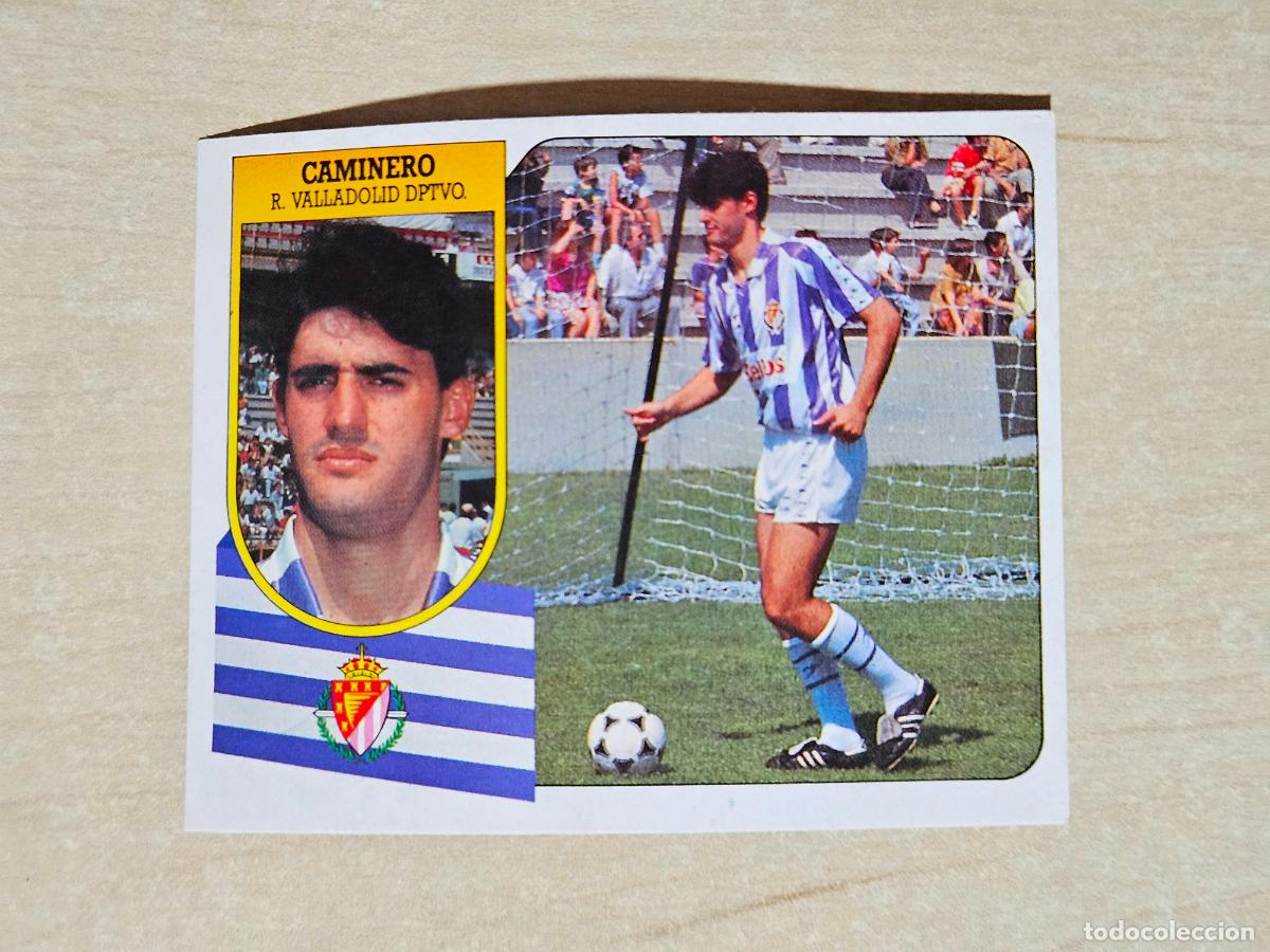 Cromos de f&uacute;tbol: ESTE 91 92 - CAMINERO - REAL VALLADOLID - CROMO RECUPERADO