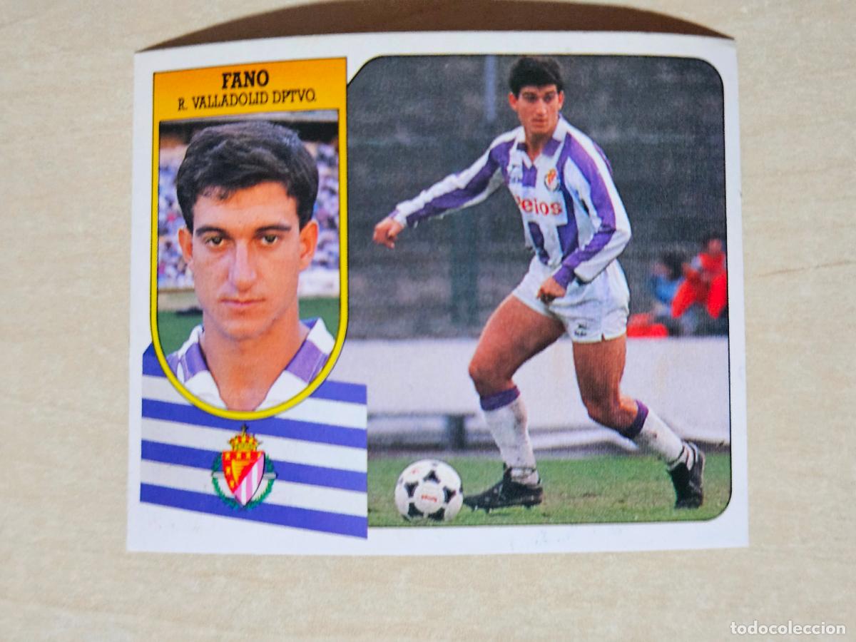 Cromos de f&uacute;tbol: ESTE 91 92 - FANO - REAL VALLADOLID - CROMO RECUPERADO