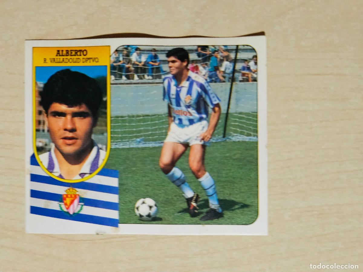 Cromos de f&uacute;tbol: ESTE 91 92 - ALBERTO - REAL VALLADOLID - CROMO RECUPERADO