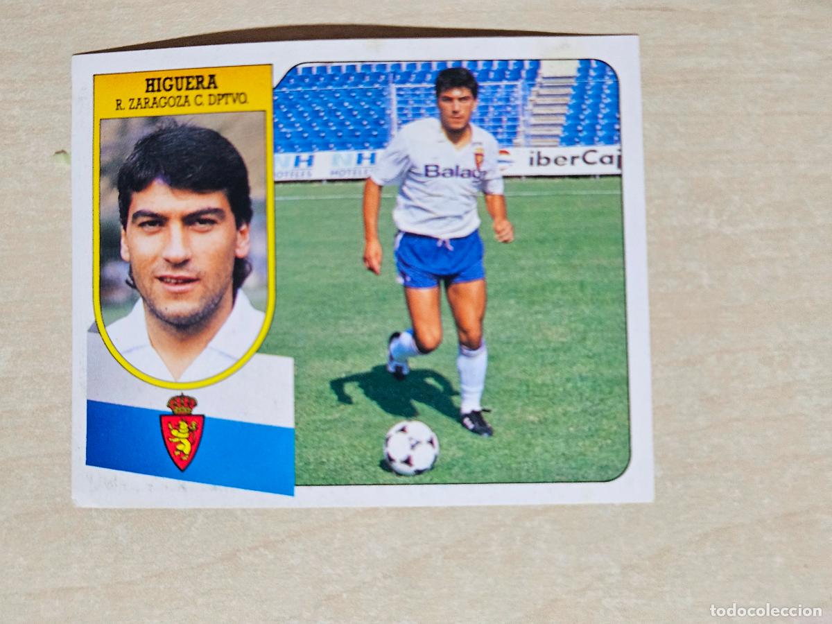 Cromos de f&uacute;tbol: ESTE 91 92 - HIGUERA - REAL ZARAGOZA - CROMO RECUPERADO