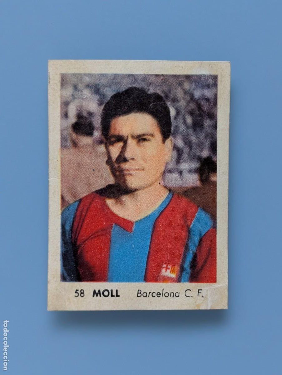Cromos de f&uacute;tbol: RARO CROMO MEGARARE CARD MOLL FC BARCELONA RUIZ ROMERO 1955 1956 55/56 CATALU&Ntilde;A FOOTBALL FUTBOL