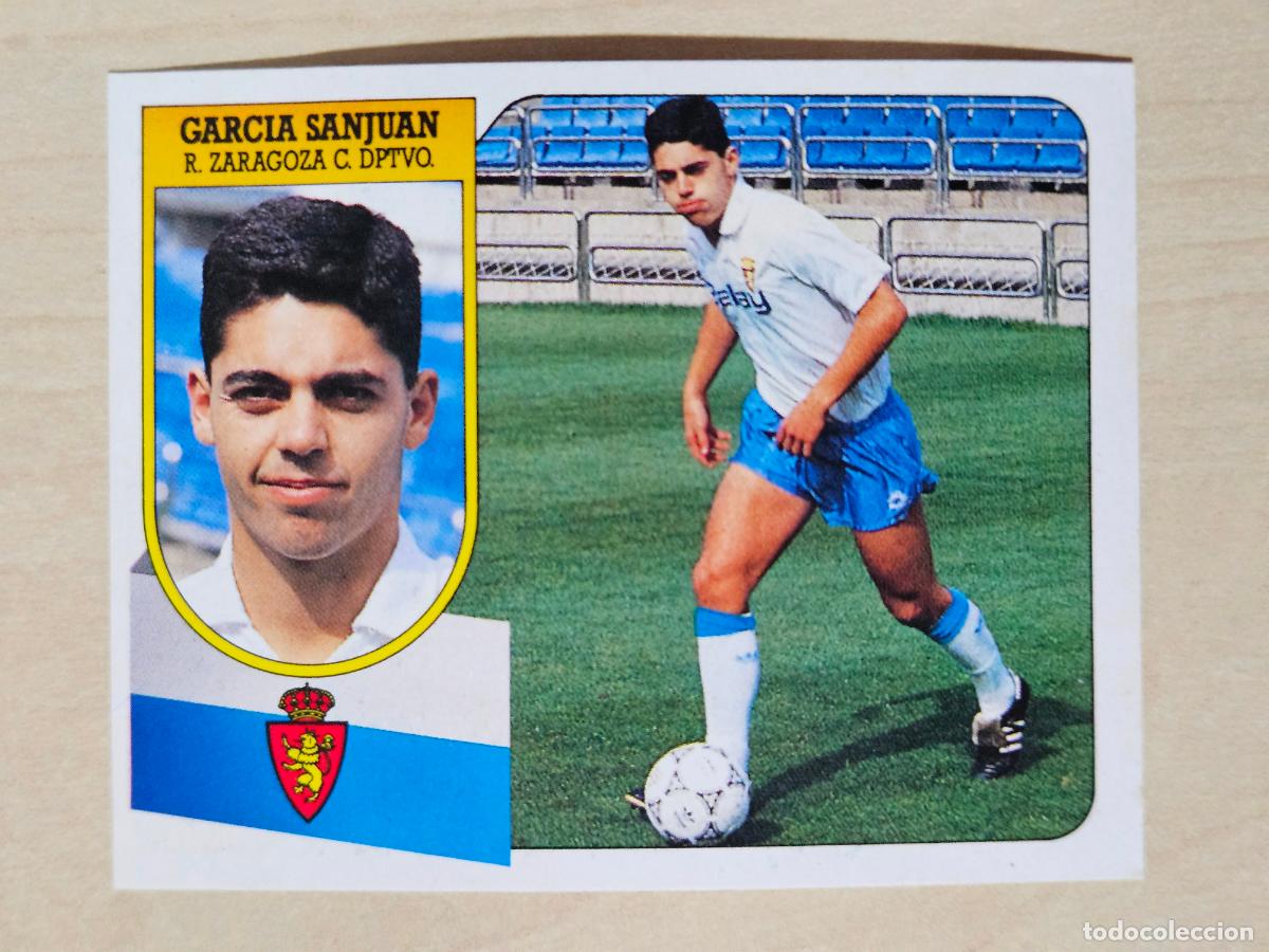 Cromos de f&uacute;tbol: ESTE 91 92 - GARCIA SAN JUAN - REAL ZARAGOZA - CROMO RECUPERADO