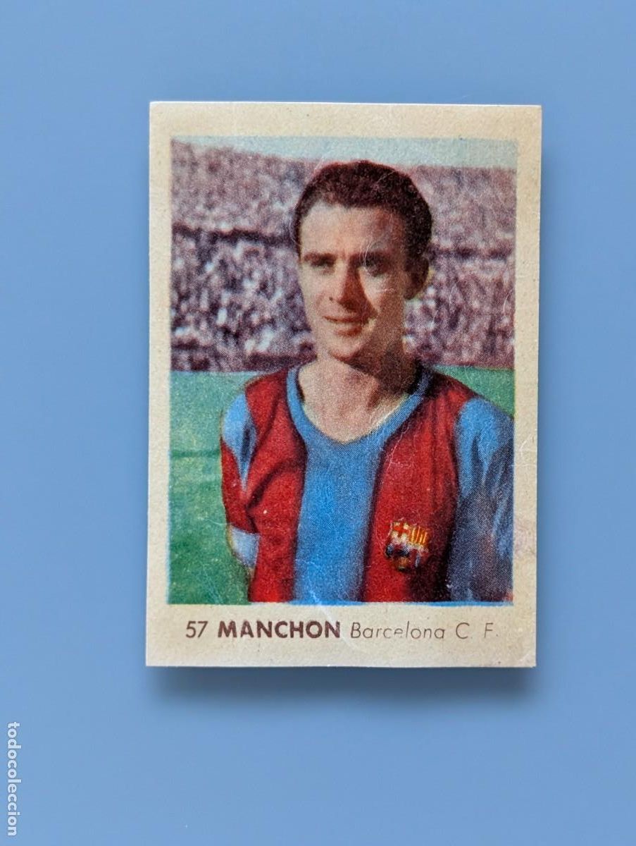 Cromos de f&uacute;tbol: RARO CROMO MEGARARE CARD MANCH&Oacute;N FC BARCELONA RUIZ ROMERO 1955 1956 55/56 CATALU&Ntilde;A FOOTBALL FUTBOL