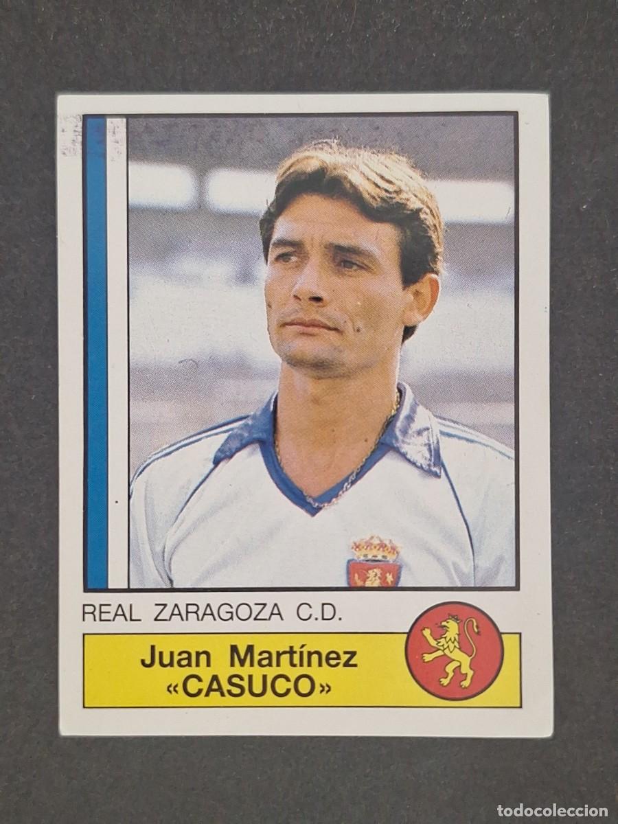 Cromos de f&uacute;tbol: L1 CASUCO REAL ZARAGOZA 327 PANINI FUTBOL 87 86 87 NUNCA PEGADO SIN PEGAR