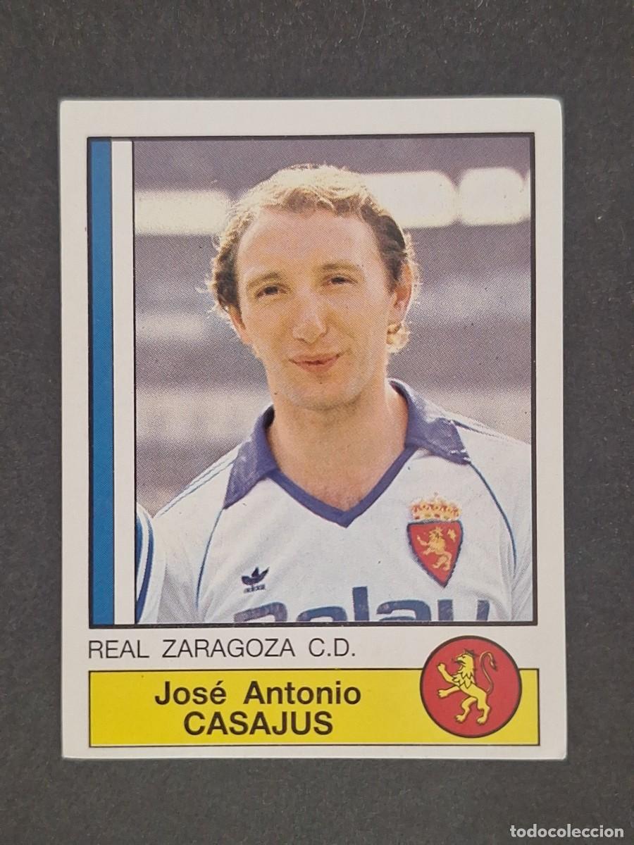 Cromos de f&uacute;tbol: L1 CASAJUS REAL ZARAGOZA 330 PANINI FUTBOL 87 86 87 NUNCA PEGADO SIN PEGAR