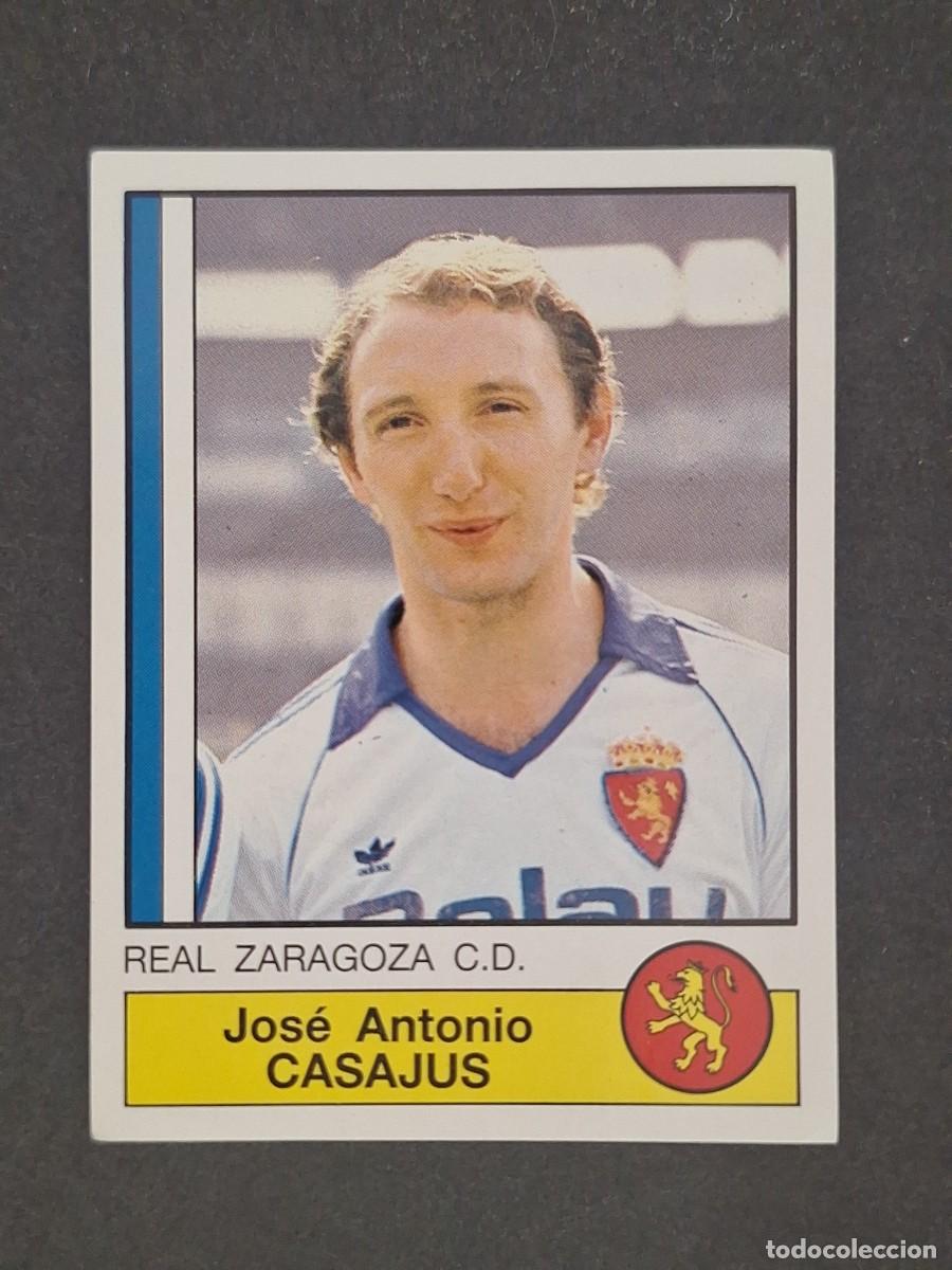 Cromos de f&uacute;tbol: L1 CASAJUS REAL ZARAGOZA 330 PANINI FUTBOL 87 86 87 NUNCA PEGADO SIN PEGAR