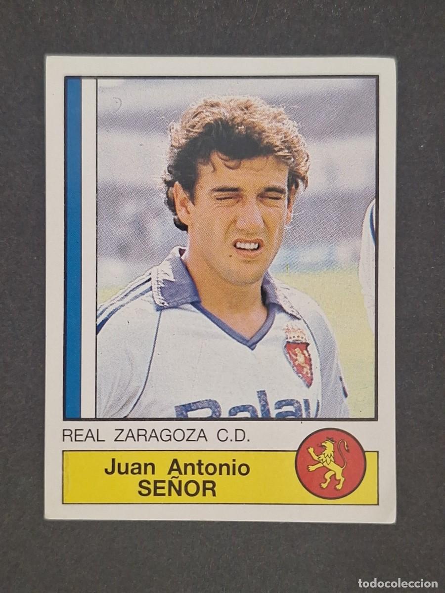 Cromos de f&uacute;tbol: L1 SE&Ntilde;OR REAL ZARAGOZA 334 PANINI FUTBOL 87 86 87 NUNCA PEGADO SIN PEGAR