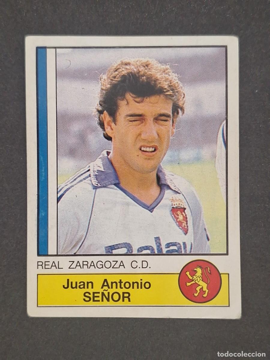 Cromos de f&uacute;tbol: L1 SE&Ntilde;OR REAL ZARAGOZA 334 PANINI FUTBOL 87 86 87 NUNCA PEGADO SIN PEGAR