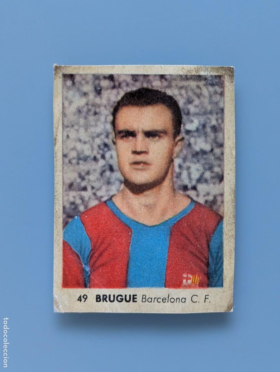 Cartes &agrave; collectionner de Football: RARO CROMO MEGARARE CARD BRUGUE FC BARCELONA RUIZ ROMERO 1955 1956 55/56 CATALU&Ntilde;A FOOTBALL FUTBOL