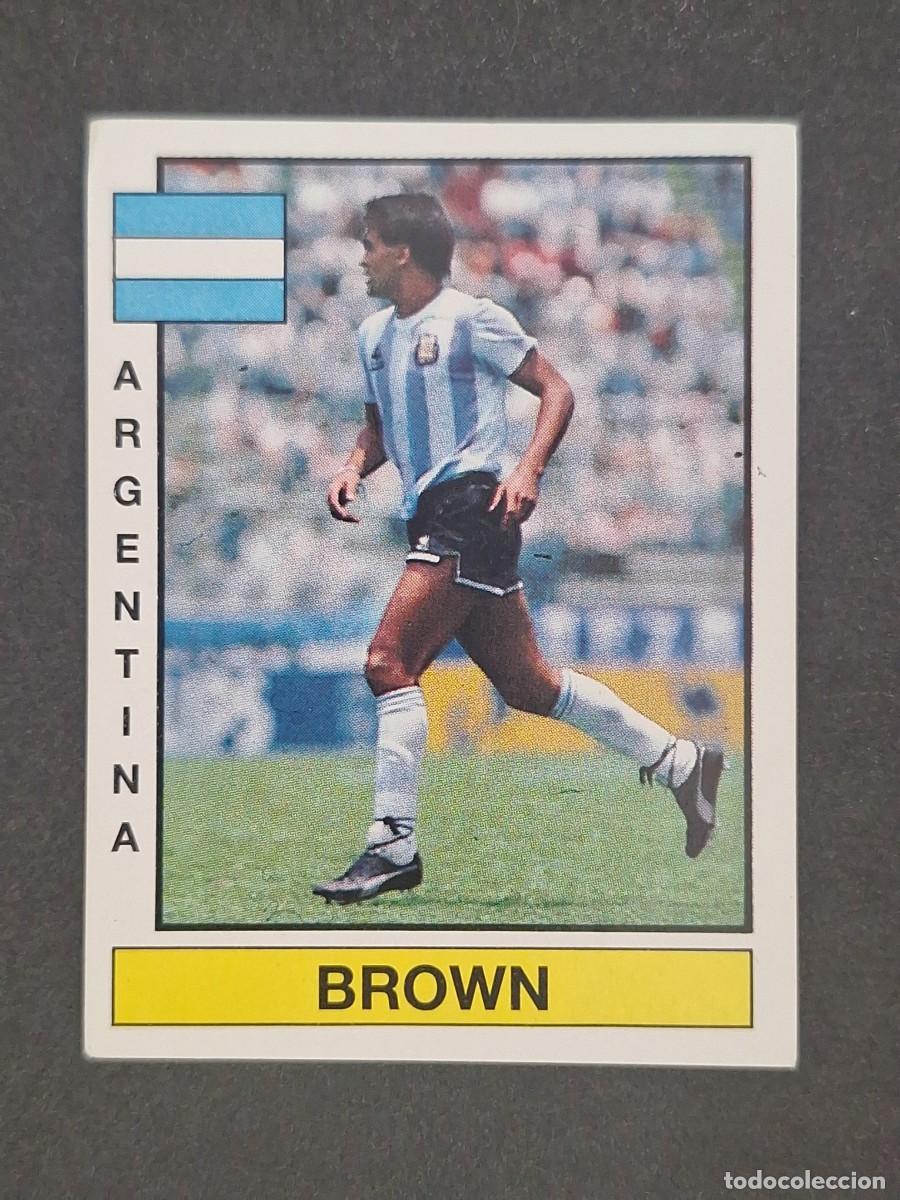 Cartes &agrave; collectionner de Football: L1 BROWN SELECCION ARGENTINA 350 PANINI FUTBOL 87 86 87 NUNCA PEGADO SIN PEGAR