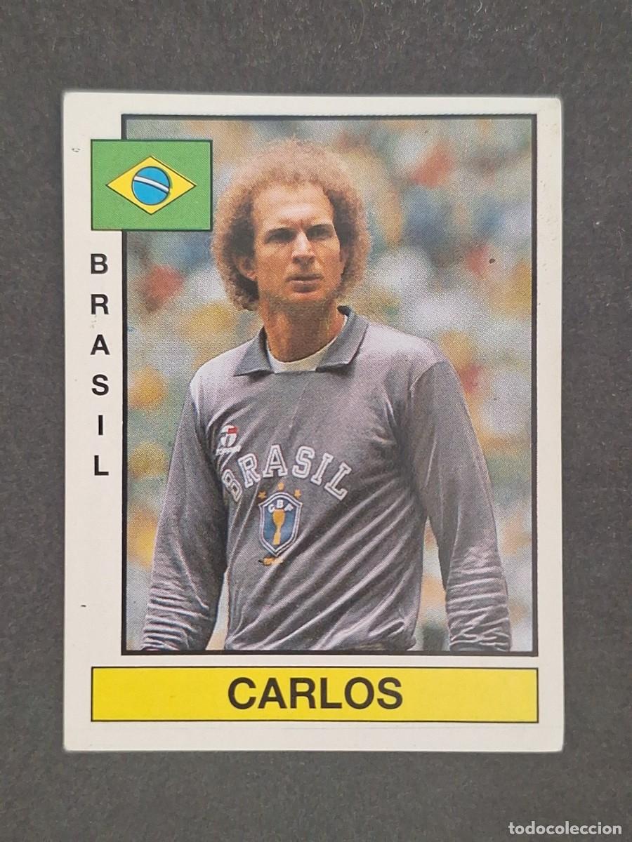 Cartes &agrave; collectionner de Football: L1 CARLOS SELECCION BRASIL 355 PANINI FUTBOL 87 86 87 NUNCA PEGADO SIN PEGAR