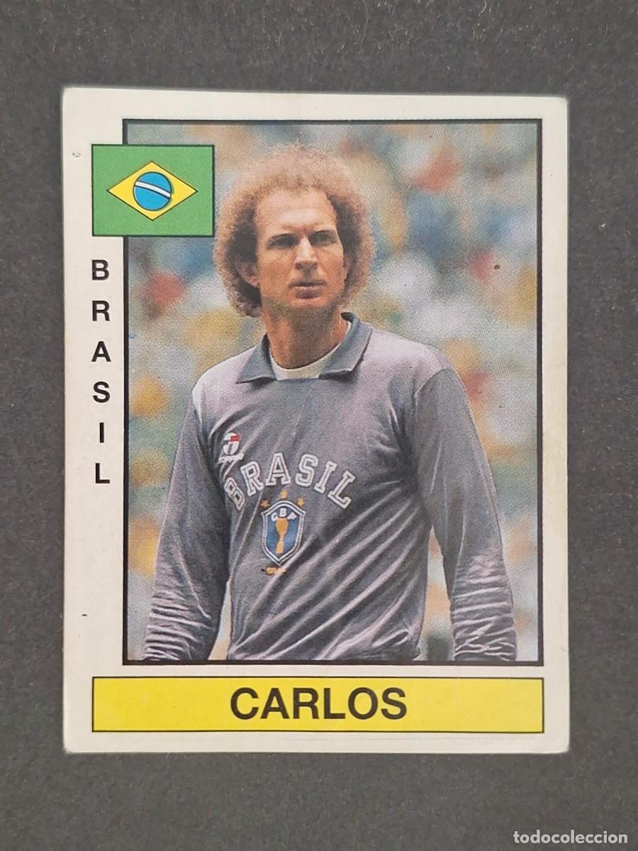 Cartes &agrave; collectionner de Football: L1 CARLOS SELECCION BRASIL 355 PANINI FUTBOL 87 86 87 NUNCA PEGADO SIN PEGAR