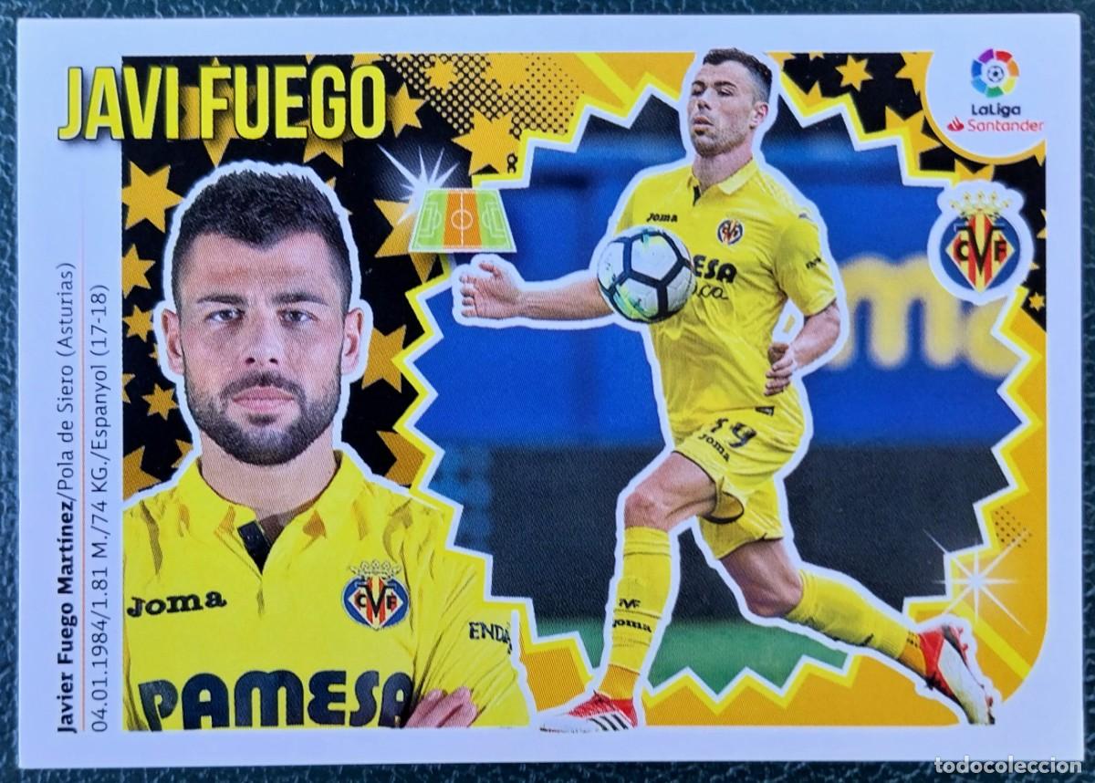 Cromos de f&uacute;tbol: 8 JAVI FUEGO VILLARREAL CF CROMOS ALBUM EDICIONES ESTE 2018 2019 18 19