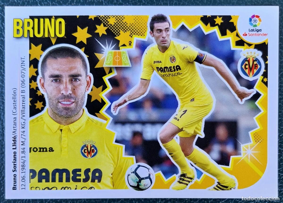 Fu&szlig;ball-Sticker: 10A / 10 A BRUNO VILLARREAL CF CROMOS ALBUM EDICIONES ESTE 2018 2019 18 19