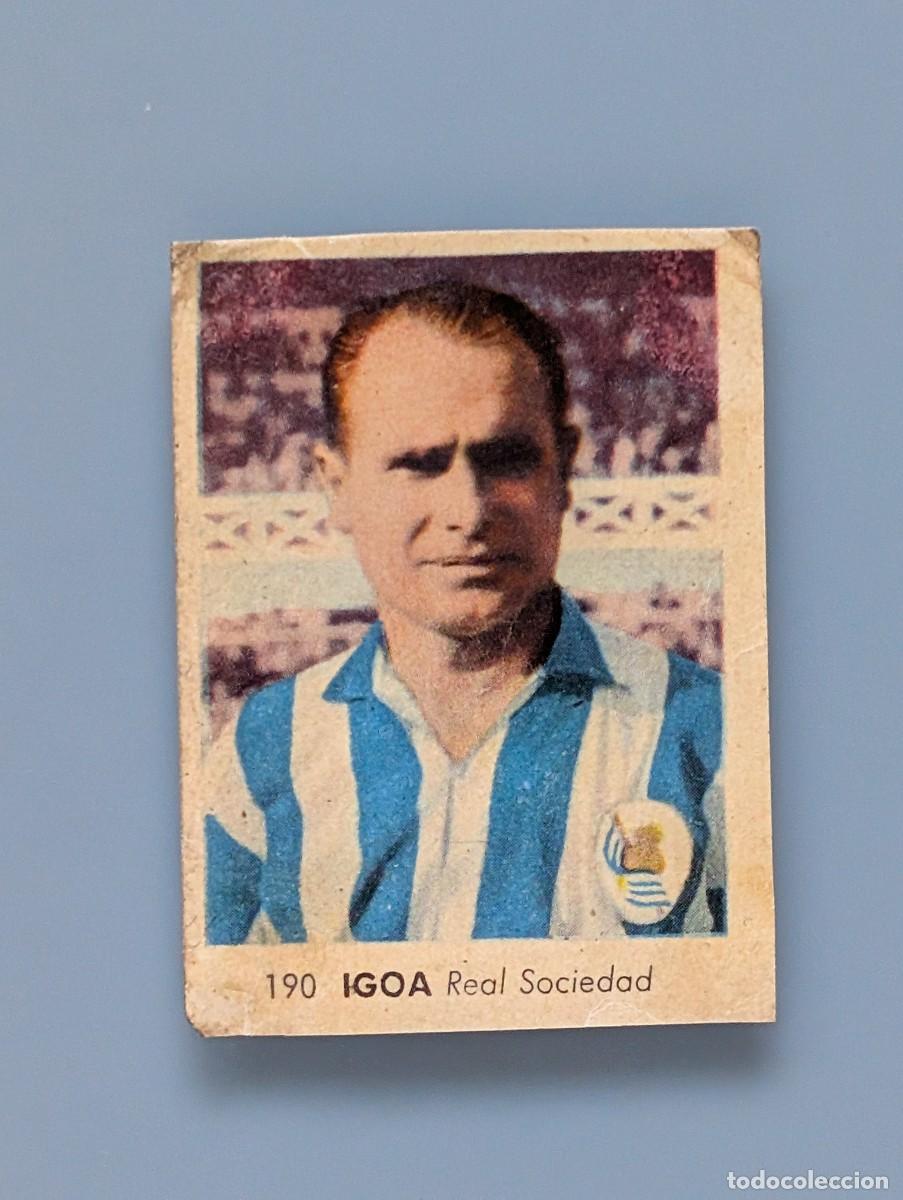 Fu&szlig;ball-Sticker: RARO CROMO IGOA REAL SOCIEDAD SAN SEBASTI&Aacute;N RUIZ ROMERO 1955 1956 55/56 GUIPUZCOA FOOTBALL FUTBOL
