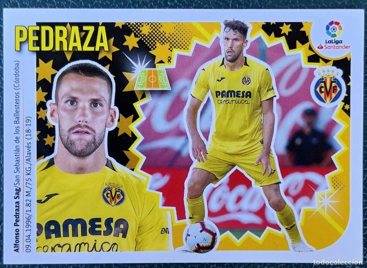 Cromos de f&uacute;tbol: 12 PEDRAZA VILLARREAL CF CROMOS ALBUM EDICIONES ESTE 2018 2019 18 19