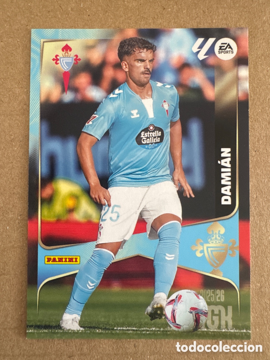 Cromos de f&uacute;tbol: # 120 Dami&aacute;n Celta de Vigo Megacracks 25 26 2025 2026 MGK
