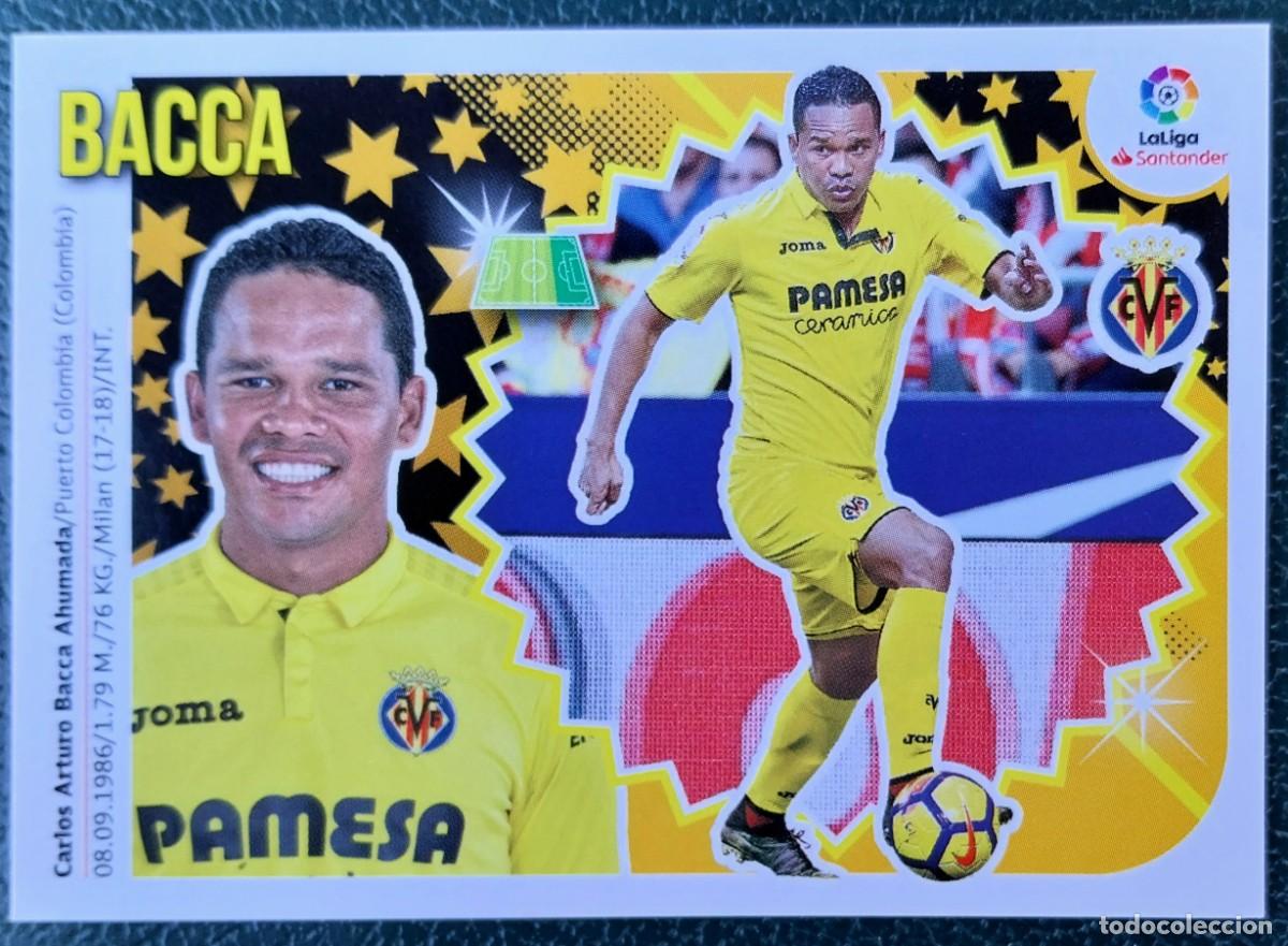 Cromos de f&uacute;tbol: 14 BIS BACCA VILLARREAL CF COLOCA CROMOS ALBUM EDICIONES ESTE 2018 2019 18 19