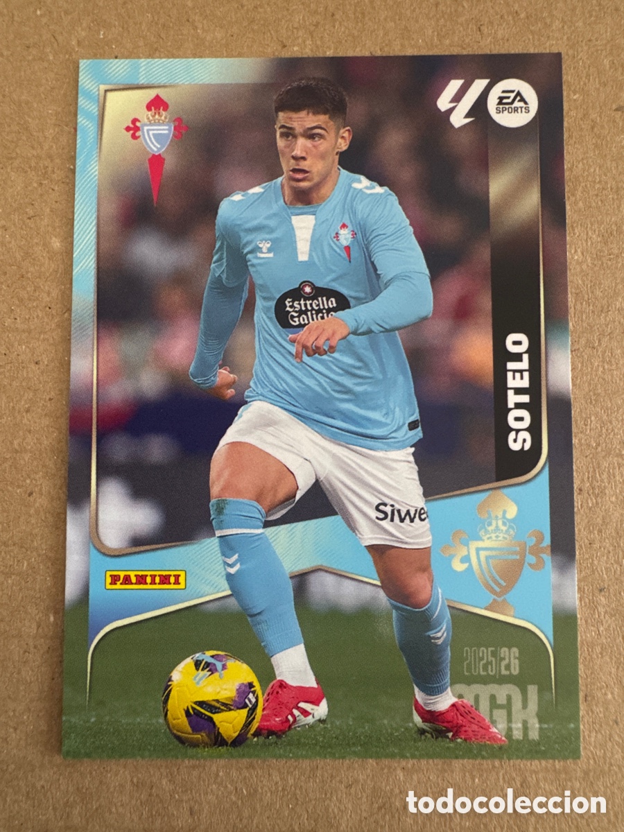 Fu&szlig;ball-Sticker: # 122 Sotelo Celta de Vigo Megacracks 25 26 2025 2026 MGK