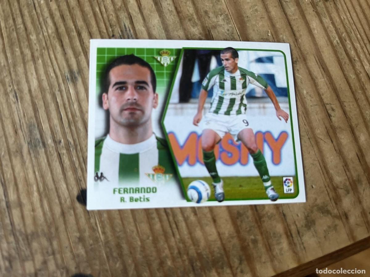 Fu&szlig;ball-Sticker: CROMO SIN PEGAR NUNCA PEGADO ALBUM LIGA ESTE 05 06 2005 2006 REAL BETIS FERNANDO