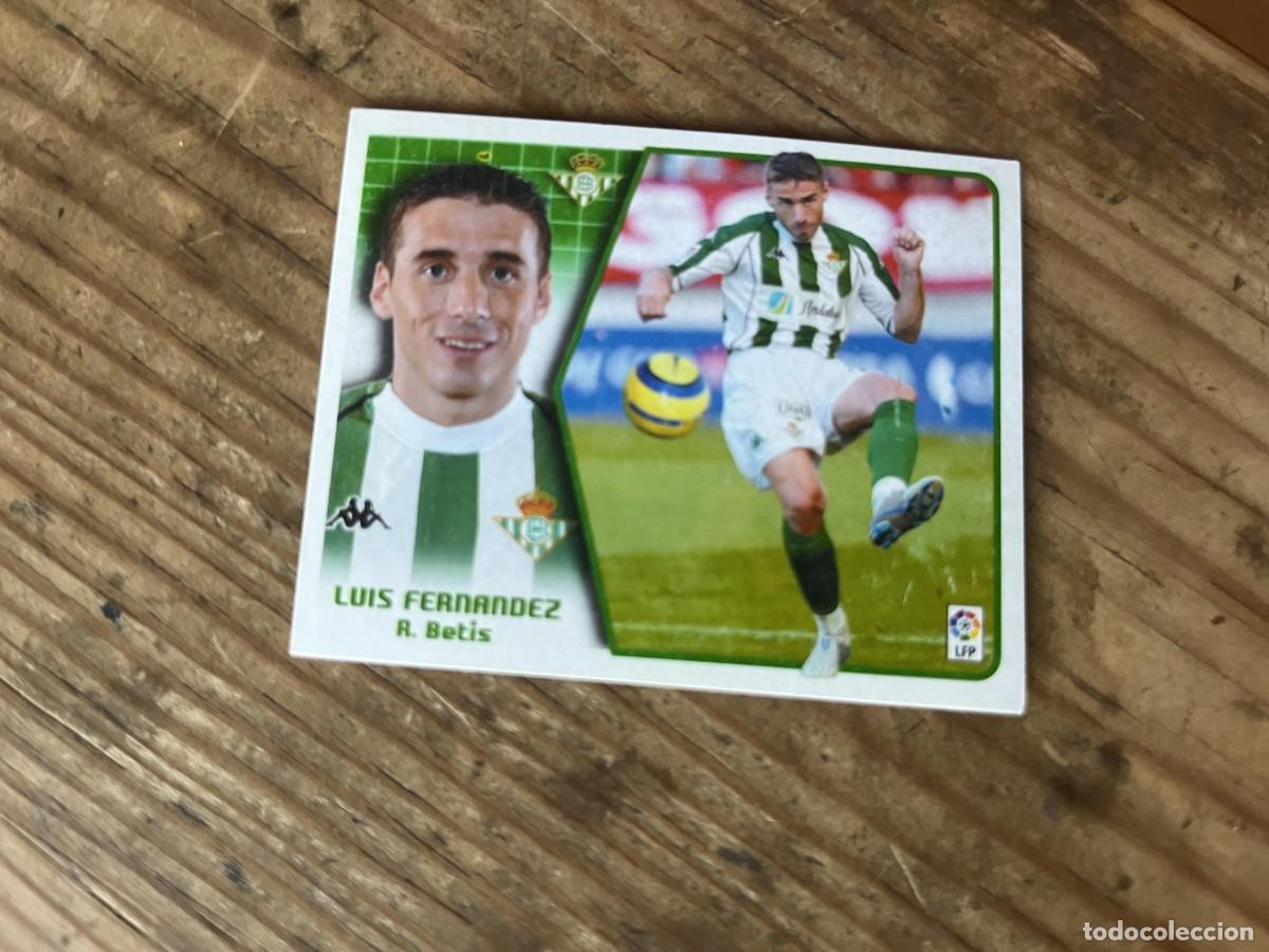 Fu&szlig;ball-Sticker: CROMO SIN PEGAR NUNCA PEGADO ALBUM LIGA ESTE 05 06 2005 2006 REAL BETIS LUIS FERNANDEZ