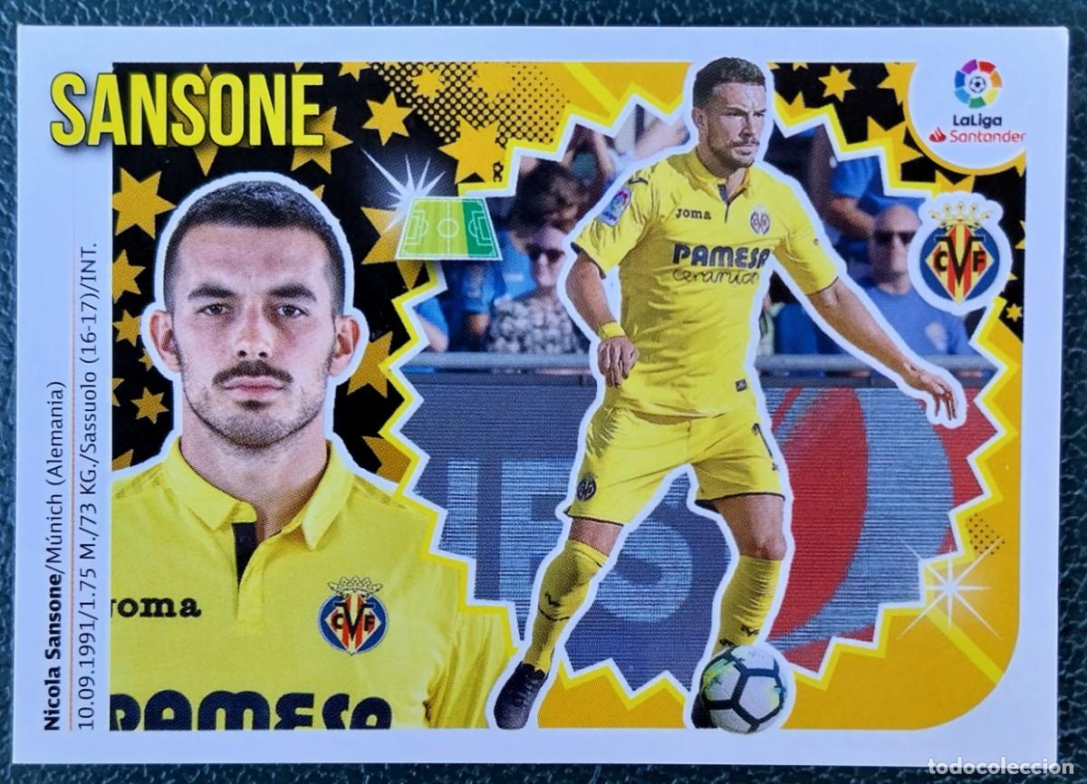 Fu&szlig;ball-Sticker: 15B / 15 B SANSONE VILLARREAL CF CROMOS ALBUM EDICIONES ESTE 2018 2019 18 19