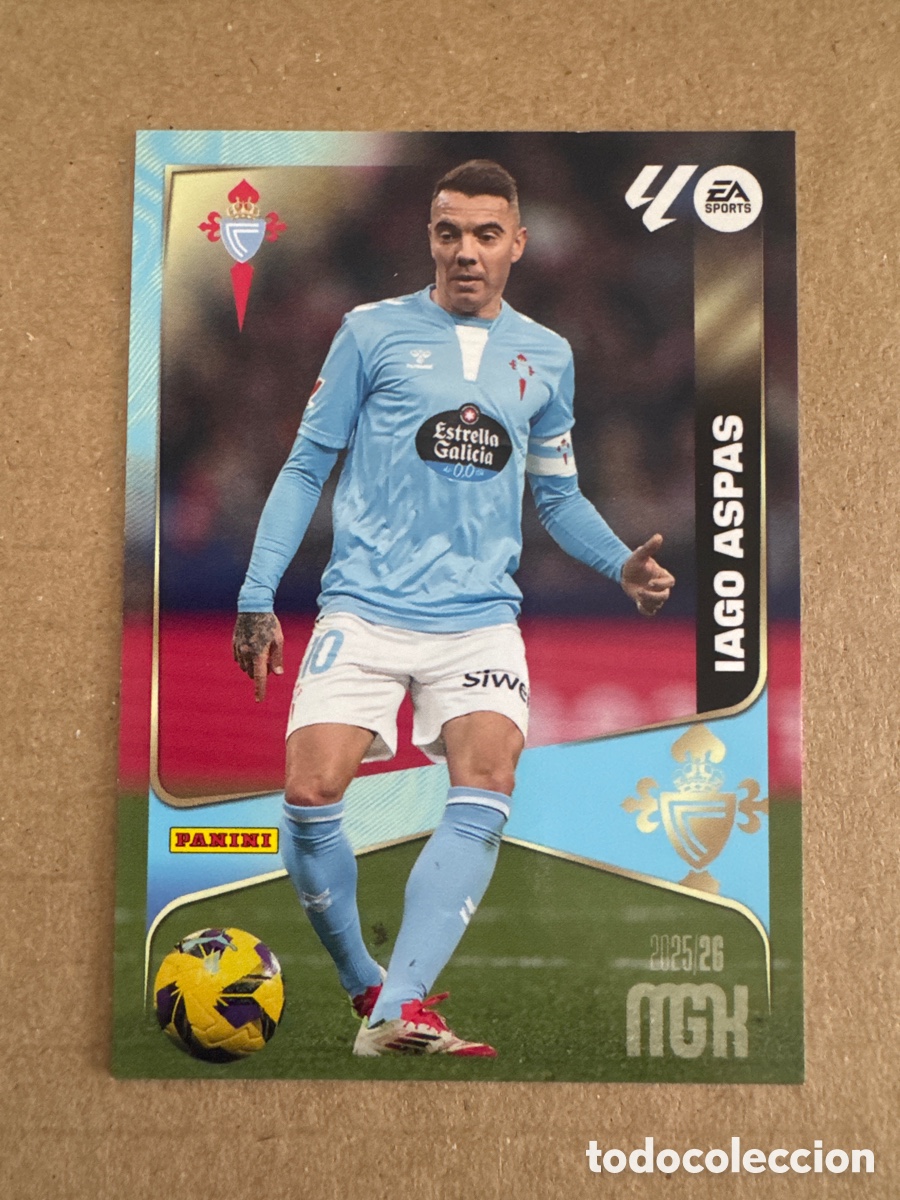 Cromos de f&uacute;tbol: # 126 Iago Aspas Celta de Vigo Megacracks 25 26 2025 2026 MGK