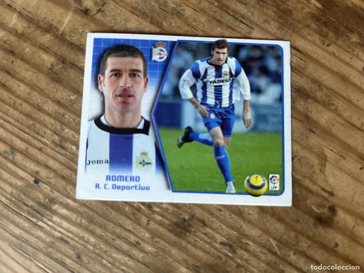 Cromos de f&uacute;tbol: CROMO SIN PEGAR NUNCA PEGADO ALBUM LIGA ESTE 05 06 2005 2006 DEPORTIVO CORU&Ntilde;A ROMERO