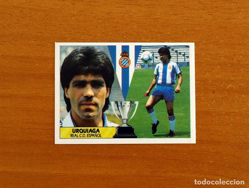 Cromos de f&uacute;tbol: R.C.D. Espa&ntilde;ol-Espanyol - Urquiaga - Fichaje 4 - Ediciones Este Liga 1987-1988, 87-88 - Nunca pegado