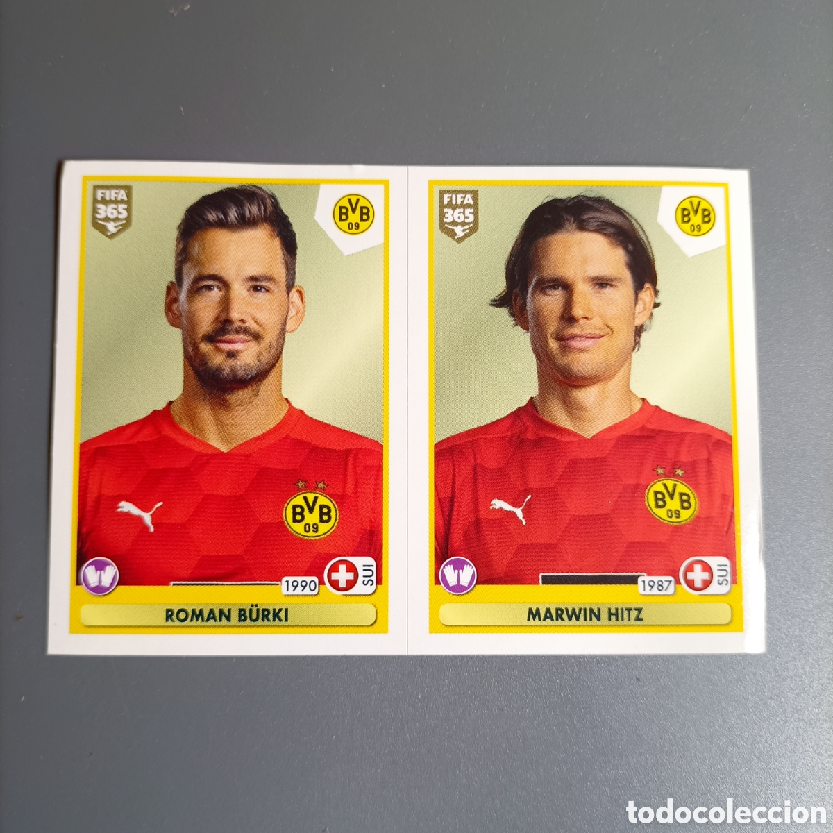 Cromos de f&uacute;tbol: STICKER PANINI ALBUM 2021. FIFA 365 (BORUSSIA DORTMUND) №169 A B