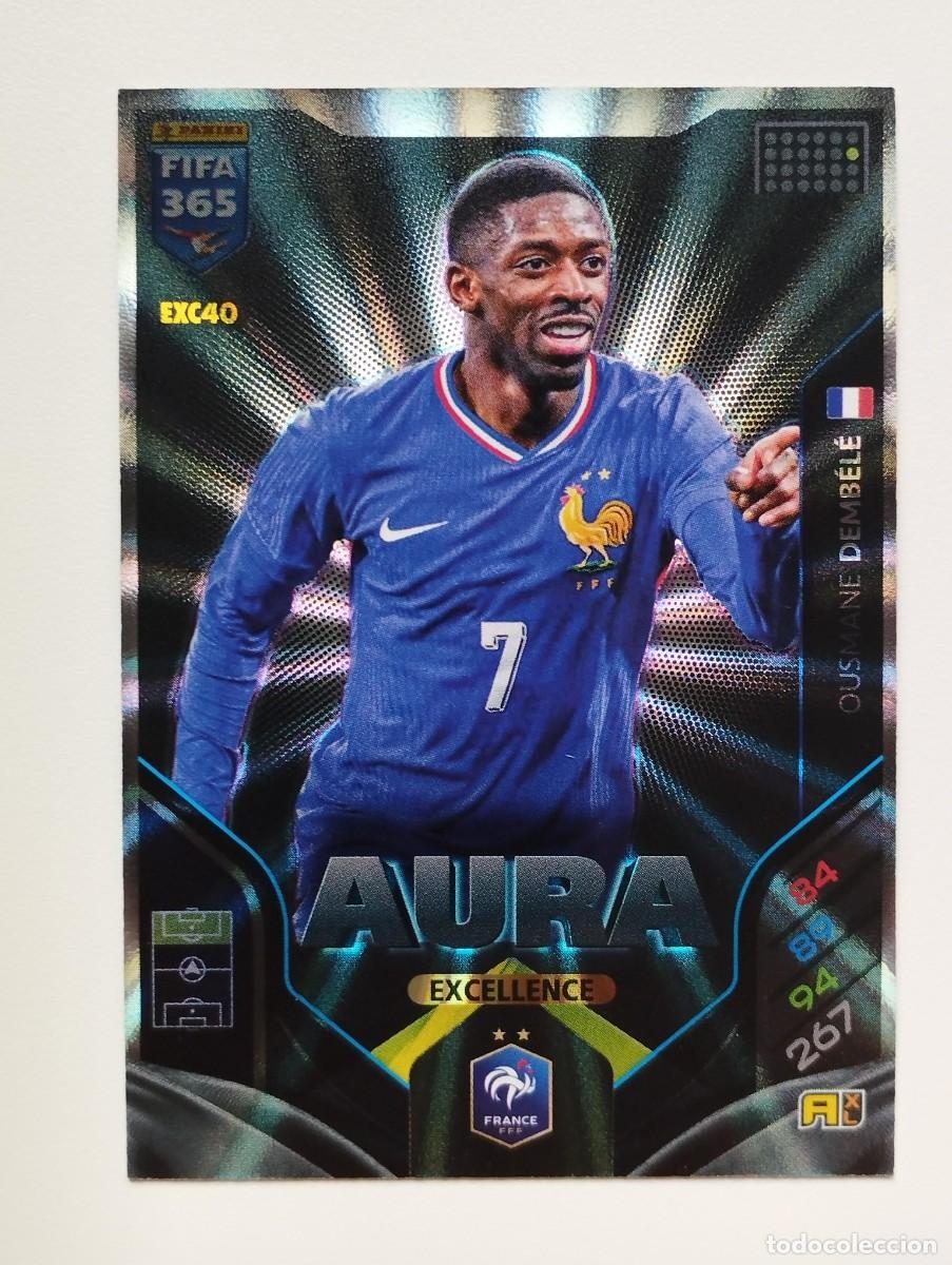 Figurine di Calcio: CROMO CARD ADRENALYN FIFA 365 2025 2026 25 26 AURA EXCELLENCE EXC40 OUSMANE DEMBELE FRANCIA