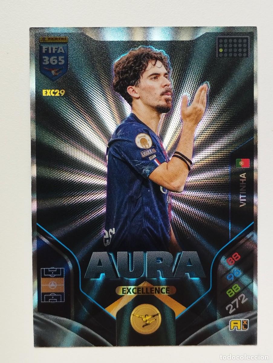 Figurine di Calcio: CROMO CARD ADRENALYN FIFA 365 2025 2026 25 26 AURA EXCELLENCE EXC29 VITINHA PSG