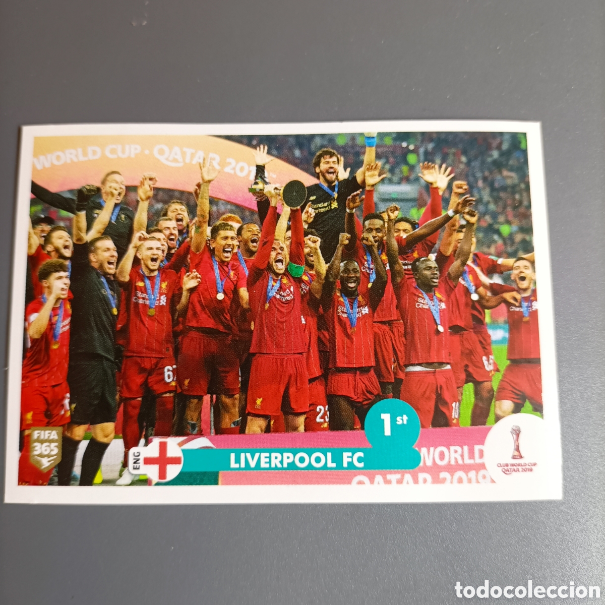 Cromos de f&uacute;tbol: STICKER PANINI ALBUM 2021. FIFA 365 (LIVERPOOL FC) №445 FIFA WC QATAR 2019
