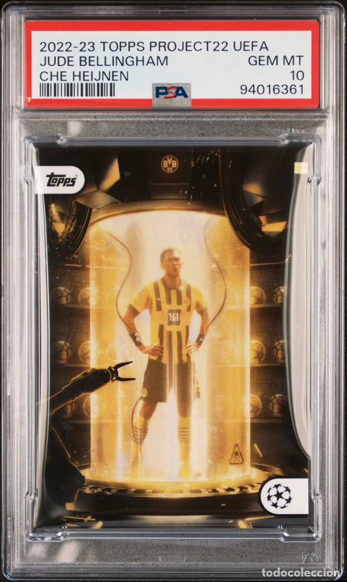 Cromos de f&uacute;tbol: Bellingham Borussia Dortmund Topps Project22 Che Heijnen 2022 23 PSA 10