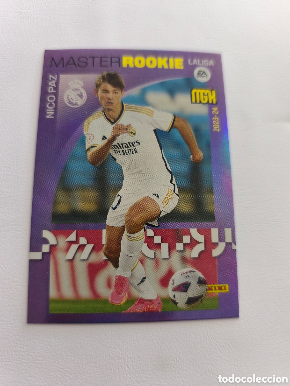 Cromos de f&uacute;tbol: Nico Paz 514 Master Rookie Real Madrid Megacracks 2023 2024 23 24 Panini